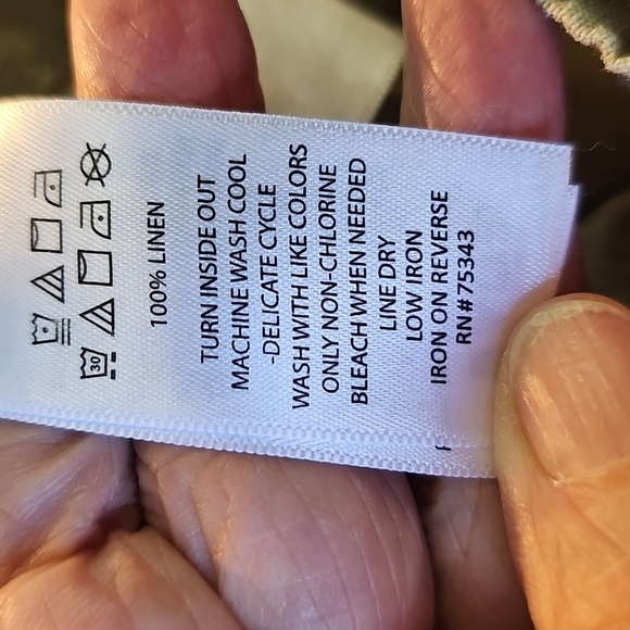 Womens Linen Casual Cargo Pants, Rachel Roy Size Meduim. Khahi - Picture 8 of 9